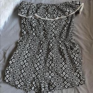 Papaya Romper, worn twice size Large